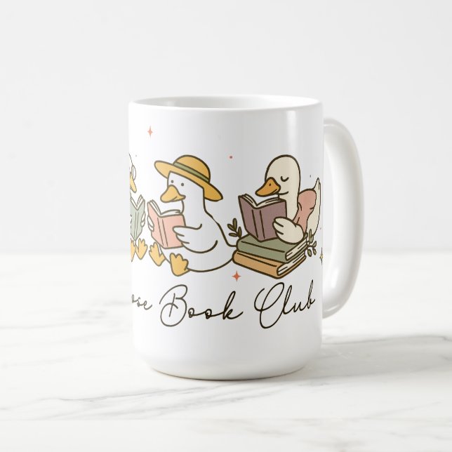 Mug Silly Goose Book Club Reading  (Devant droit)