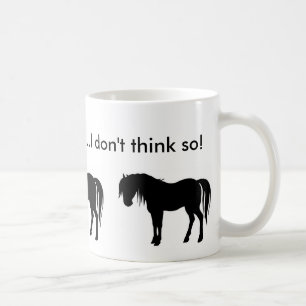 Mug silouette de cheval, silouette de cheval, silouet