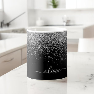 Mug Silver Black Girl Parties scintillant étincelante 