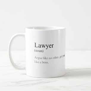 Mug Simple amusant avocat définition Joke Café