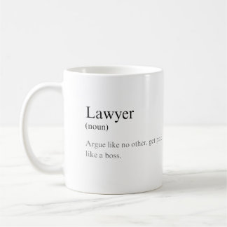 Mug Simple amusant avocat définition Joke Café