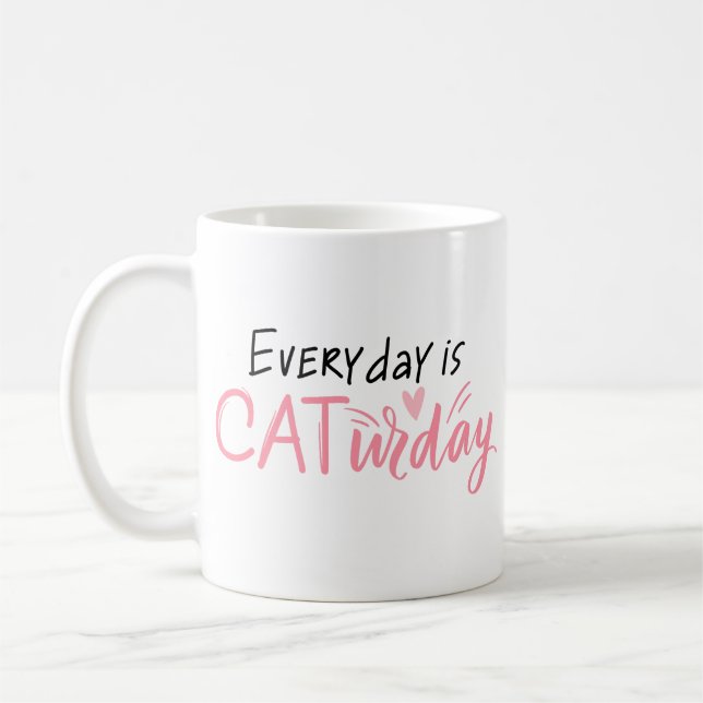 Mug Simple Amusement Jouer Amoureux des chats Charme P (Gauche)