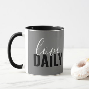 Mug simple chic LOVE DAILY  