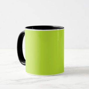 Mug Simple couleur solide clair acide vert citron