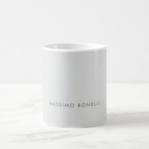 Mug Simple Élégant Minimaliste Moderne Gris