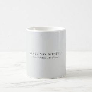 Mug Simple Élégant Minimaliste Moderne Gris