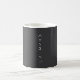 Mug Simple Élégant Minimaliste Moderne Gris