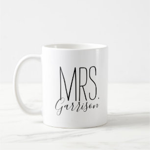 Mug Simple et sucré Personnalisé Mme Monogram