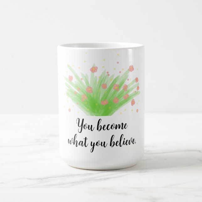 Mug Simple floraison de Bush et citation motivationnel (Centre)