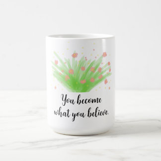 Mug Simple floraison de Bush et citation motivationnel