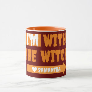 Mug Simple Happy Halloween je suis avec le costum sorc