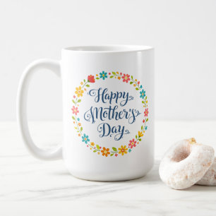 Mug Simple Joyeux appel de la fête des mères Calligrap