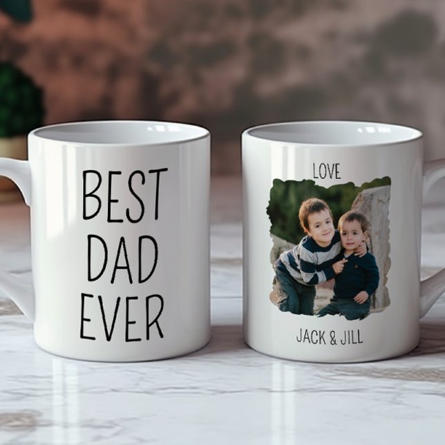 Mug Simple meilleur DAD Jamais Elegant Keepsaké Enfant (Créateur téléchargé)