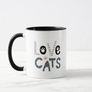 Mug Simple Mignon Adorable Amour Chats Empreintes De P