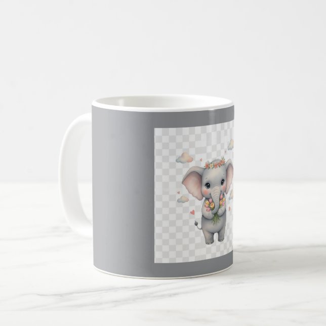 Mug Simple minimal elegant custom logo here company    (Devant gauche)