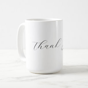 Mug Simple minimaliste élégant merci élégante coutume