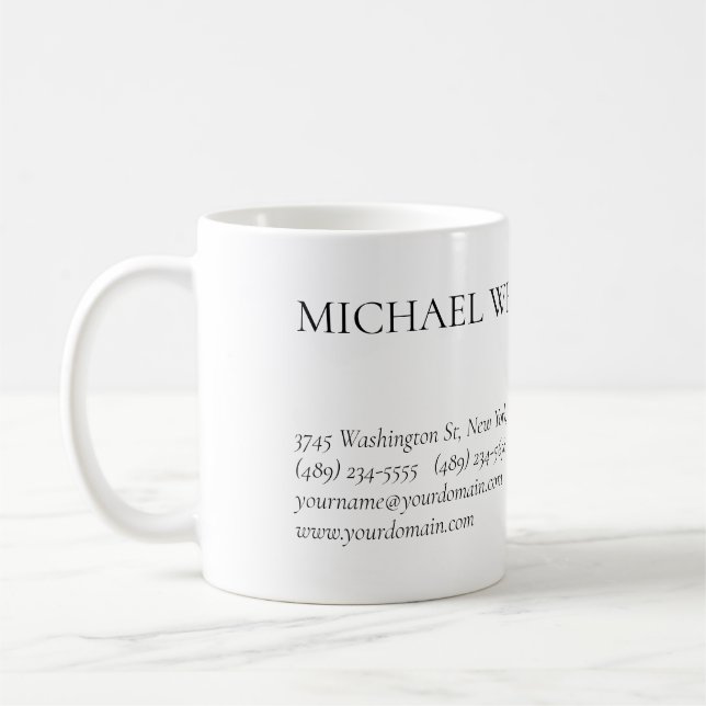 Mug Simple minimaliste moderne (Gauche)
