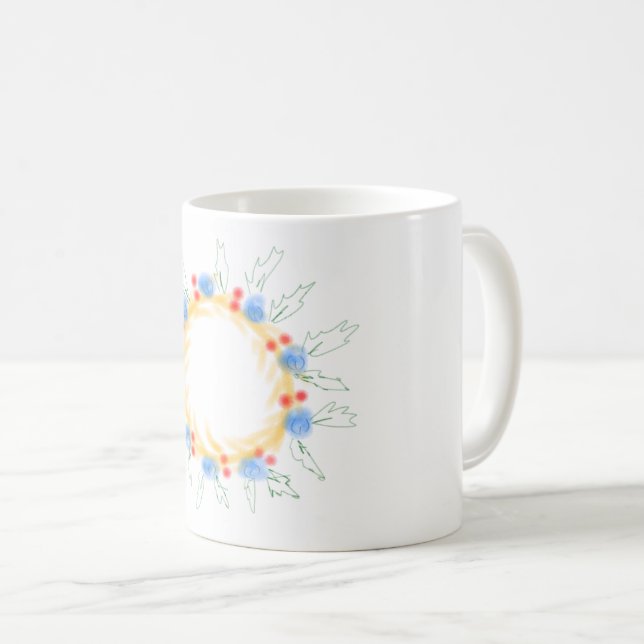 Mug simple minimum ajouter votre nom bridesmaid mariag (Devant droit)