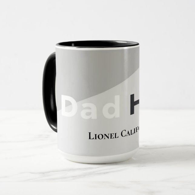 Mug Simple Modern Clean Minimalist Dad Hero Gift (Devant gauche)