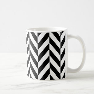 Mug Simple Motif noir blanc dorsal
