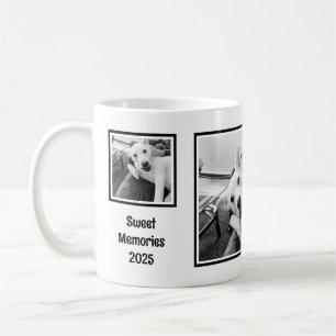 Mug Simple Noir et Blanc Trois Photo Minimaliste 2025