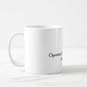 Mug Simple ouverture de bienvenue code-barres QR ajout