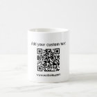 Simple personnalisé code qr blanc url affaires url