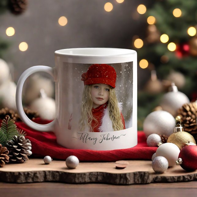 Mug Simple Photo Calligraphie Script Nom Musique perso (Créateur téléchargé)