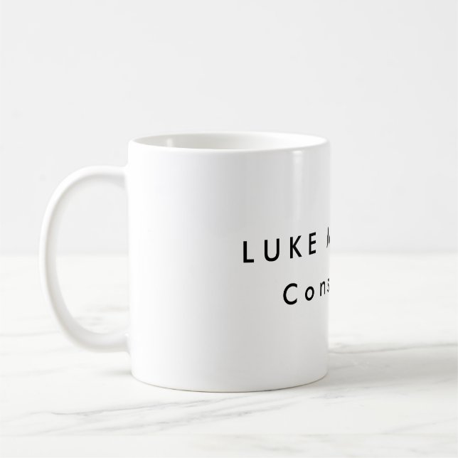 Mug Simple Plat tendance Blanc Professionnel Créatif (Gauche)
