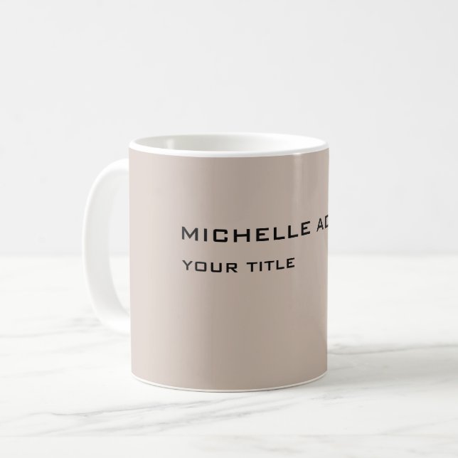 Mug Simple Professionnel Moderne (Devant gauche)