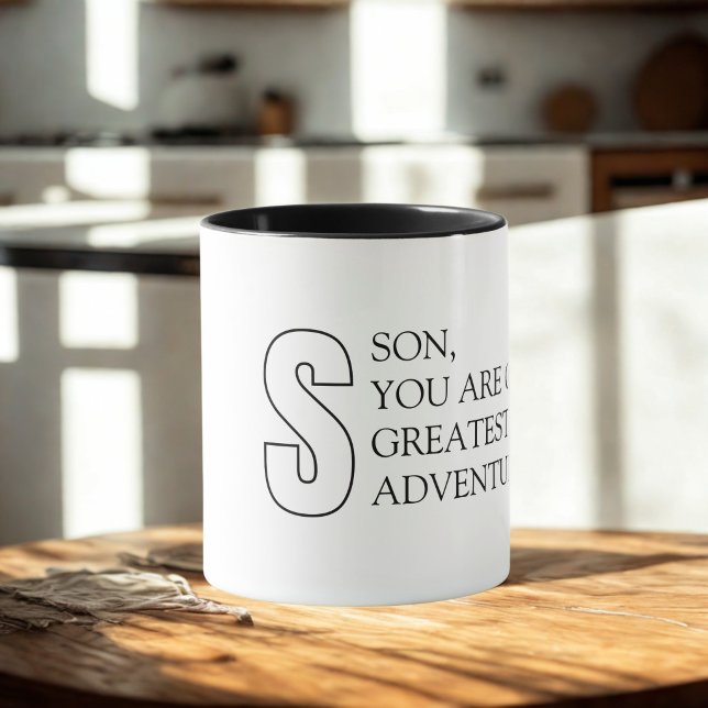 Mug Simple Typography pour Fils (Créateur téléchargé)
