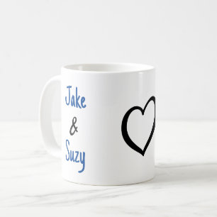 Mug Simple Valentine Nom Coeur