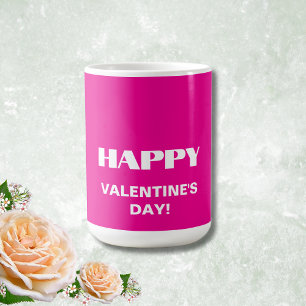 Mug Simple White Clean Joyeux Valentines Jour   Hot Pi