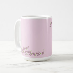 Mug Simplement des fleurs roses
