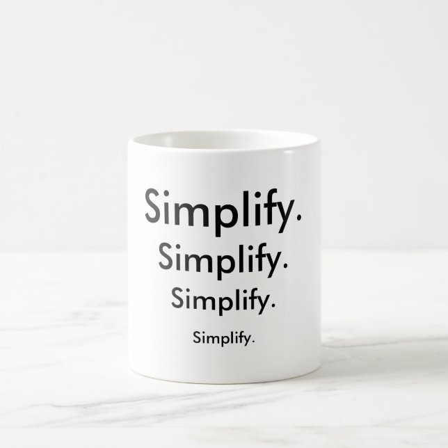 Mug Simplifiez. (2 de 3) (Centre)