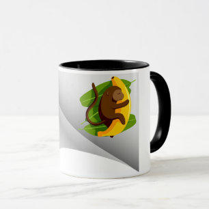 Mug singe à la banane sous le patch
