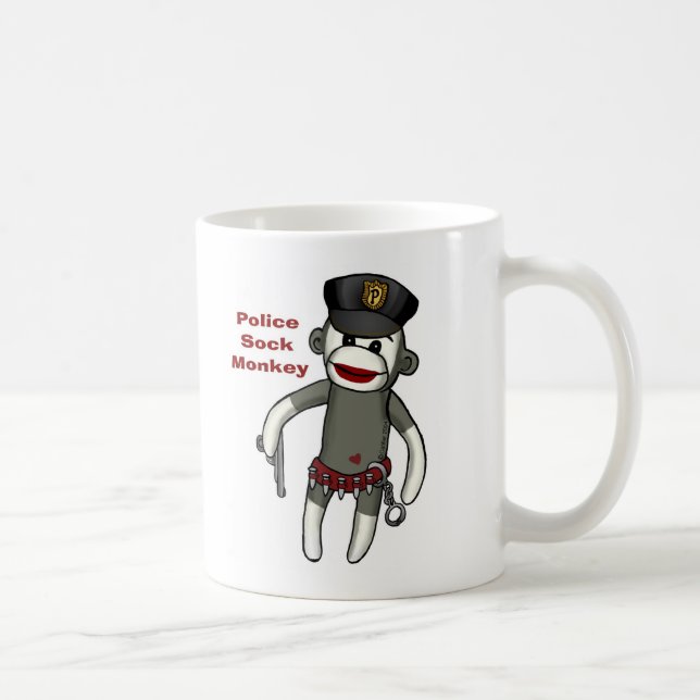 Mug Singe de douille de police (Droite)