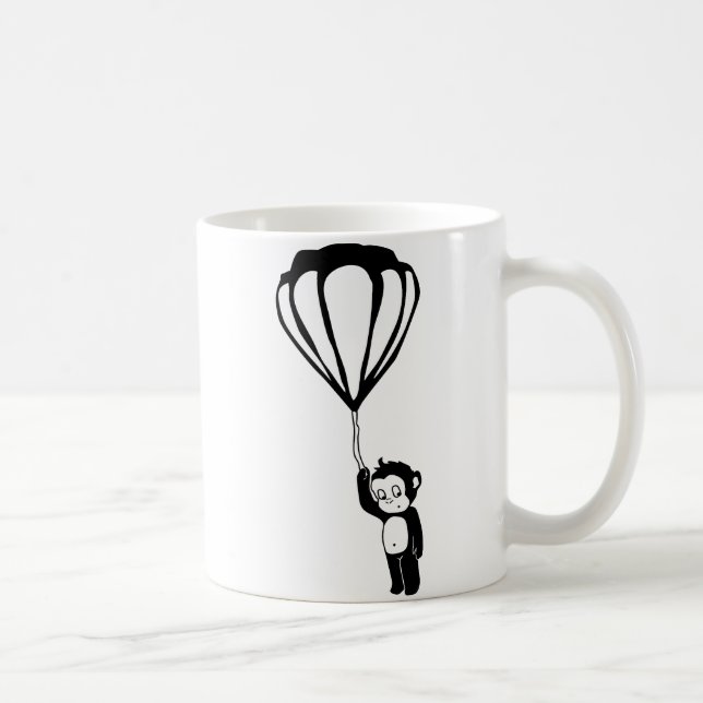 Mug singe volant : montgolfière (Droite)