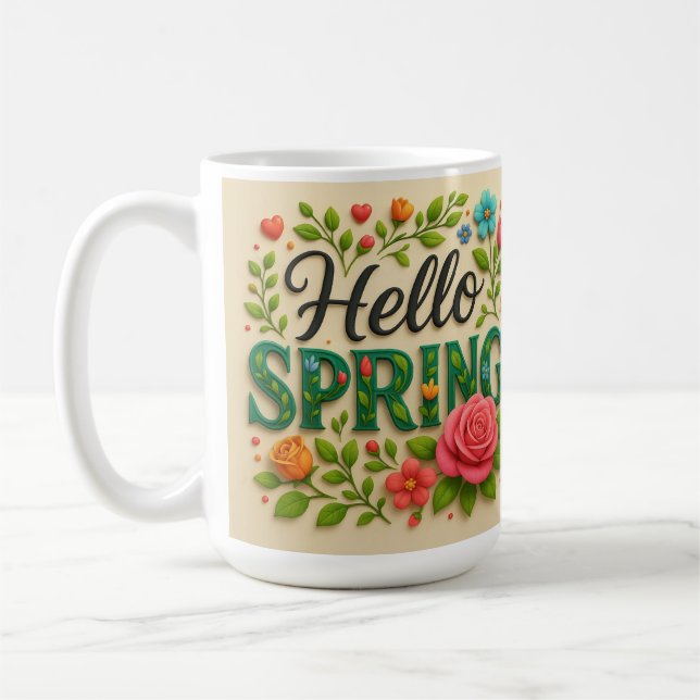 Mug Sip in Spring - "Hello Spring" (Gauche)