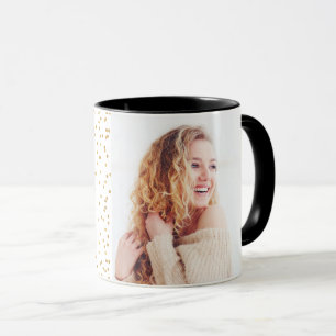 Mug sip sip hooray élégant or polka dot photo
