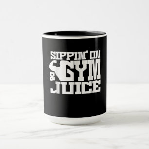 Mug Sippin Sur Jus De Gym - Les Chemises D'Entraînemen
