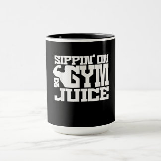 Mug Sippin Sur Jus De Gym - Les Chemises D'Entraînemen