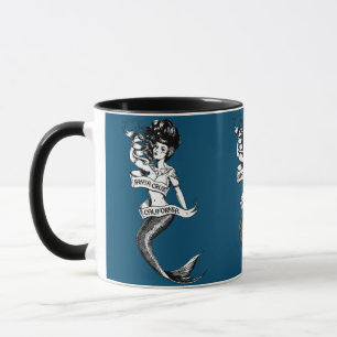 Mug Sirène père Noël Cruz California