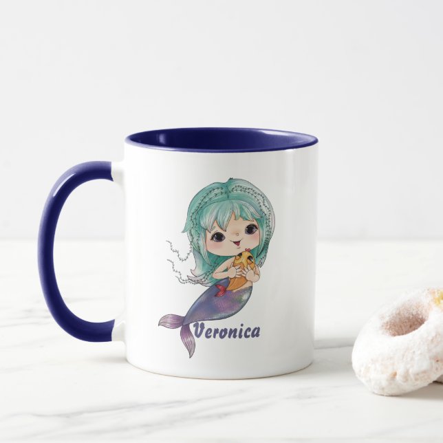 Mug Sirène précieuse (Avec donut)