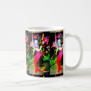 Mug sirène rouge fête