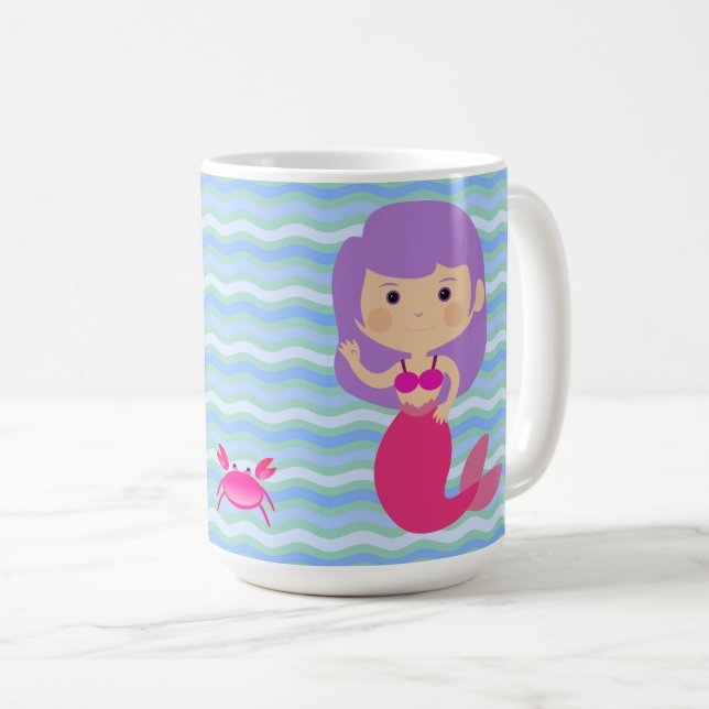 Mug Sirène Violette (Devant droit)