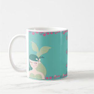 Mug Sirènes Dormantes Bulles Sarcelle Rose