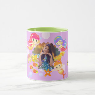 Mug Sirènes photo rose