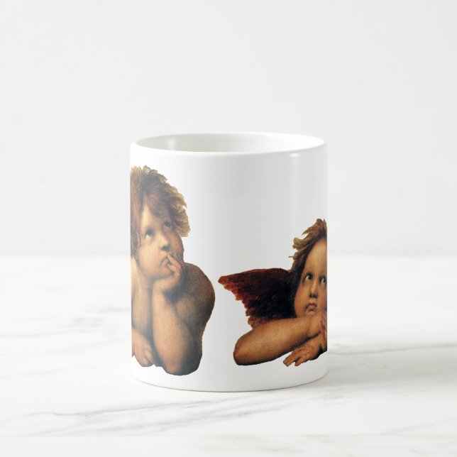Mug Sistine Madonna, Angels détail par Raphael Sanzio (Centre)
