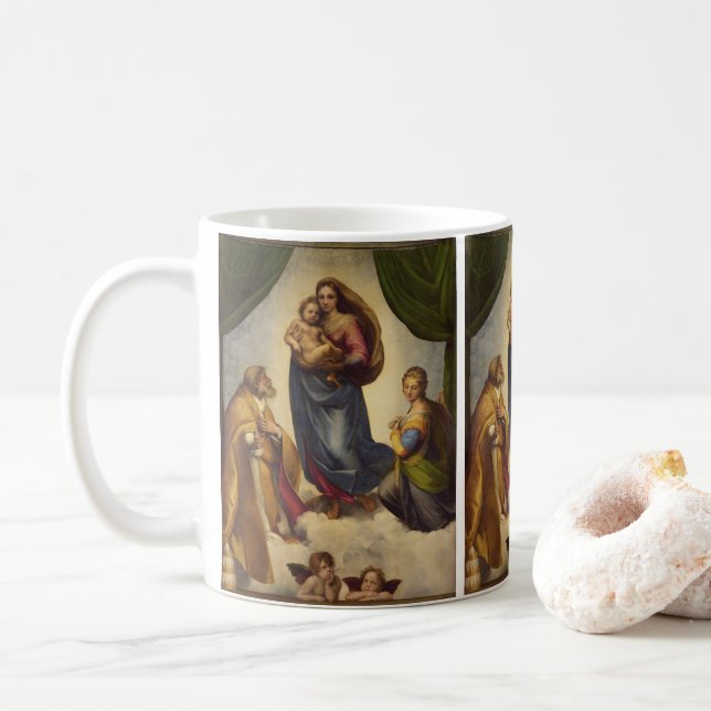 Mug Sistine Madonna par Rapahel (Avec donut)